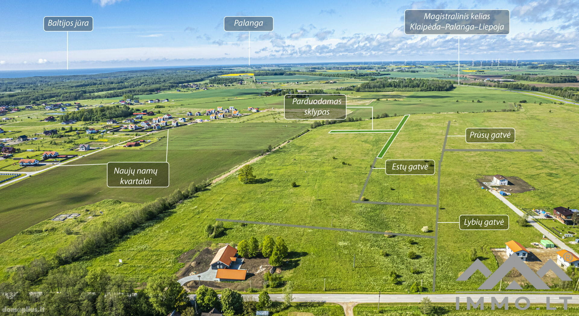 Parduodamas sklypas Klaipėdos rajono sav., Dargužiuose, Estų g.