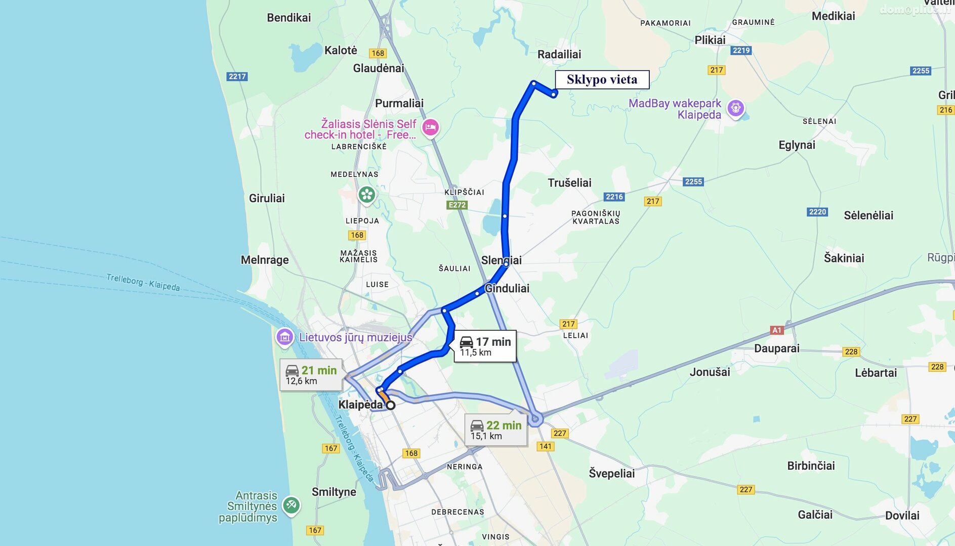 Parduodamas sklypas Klaipėdos rajono sav., Radailiuose
