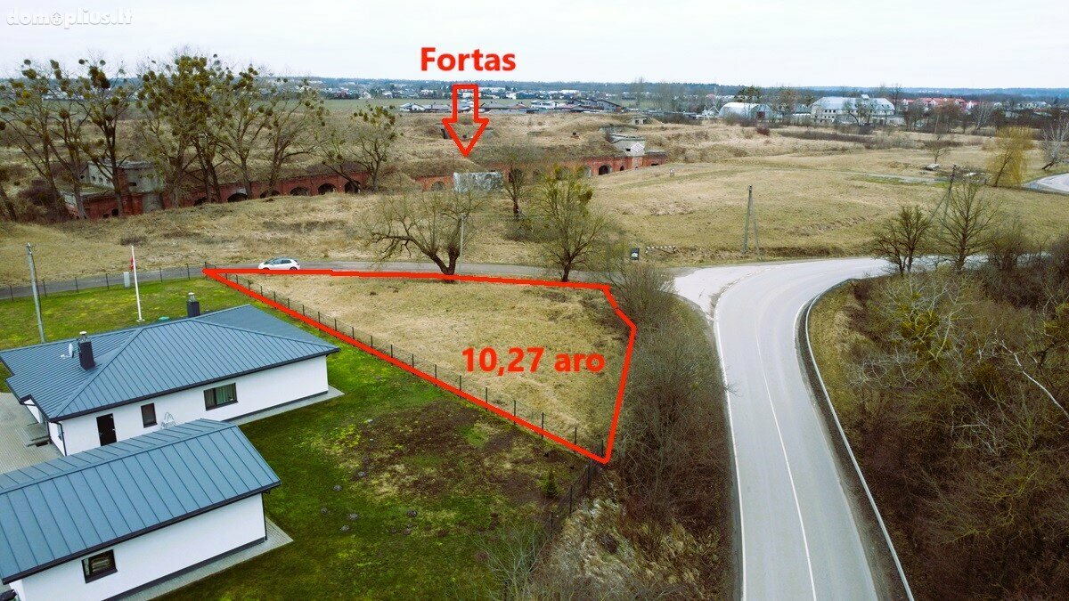 Parduodamas sklypas Kauno rajono sav., Kazliškiuose, 1-ojo Forto g.
