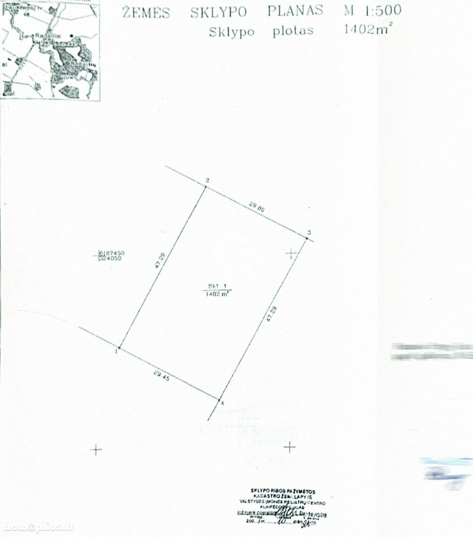 Land for sale Klaipėdos rajono sav., Radailiuose, Eketės g.