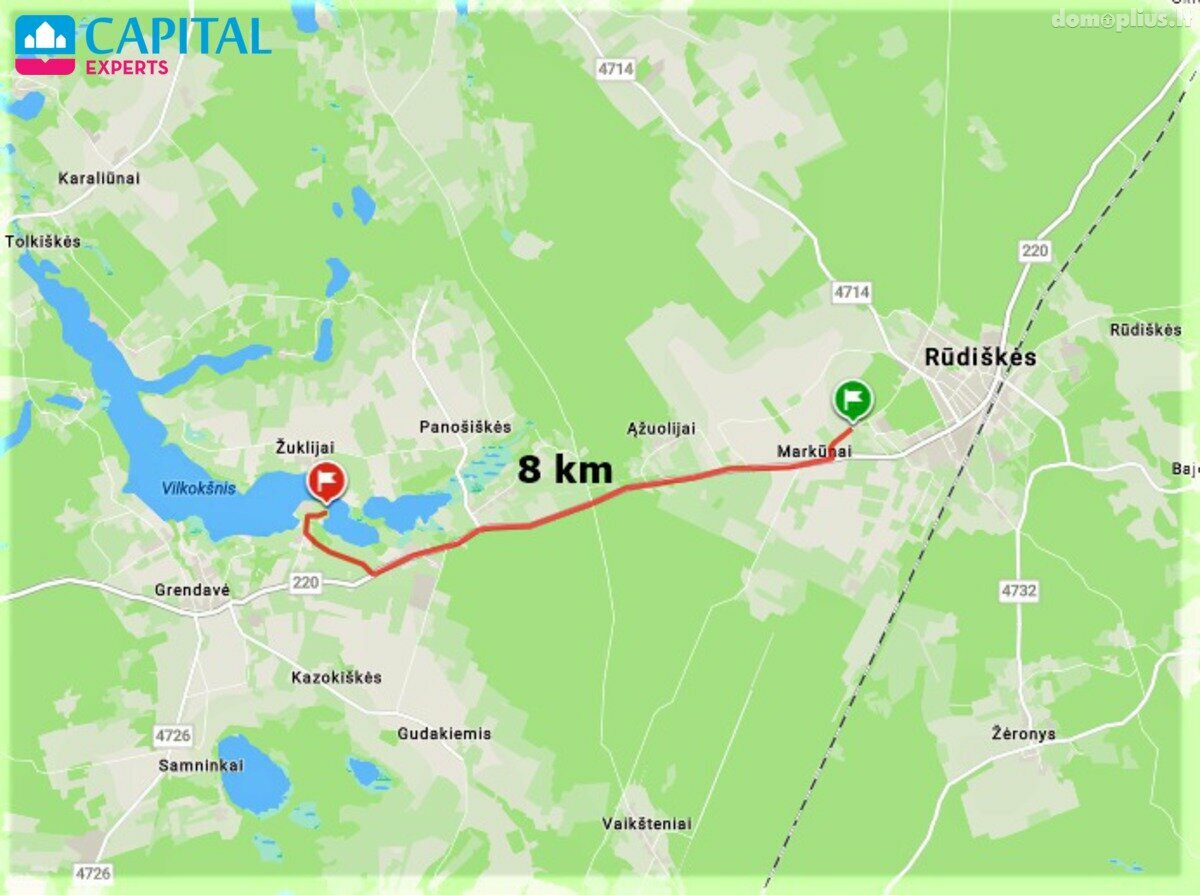 Parduodamas sklypas Trakų rajono sav., Markūnuose