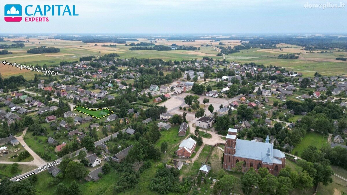 Участок Rokiškio rajono sav., Kamajuose, Jaunystės g.