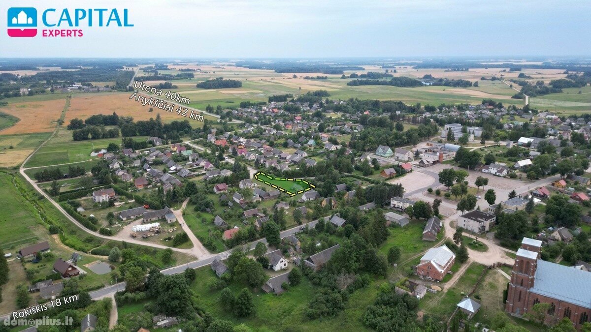 Участок Rokiškio rajono sav., Kamajuose, Jaunystės g.