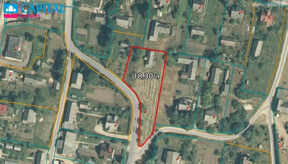 Участок Rokiškio rajono sav., Kamajuose, Jaunystės g.