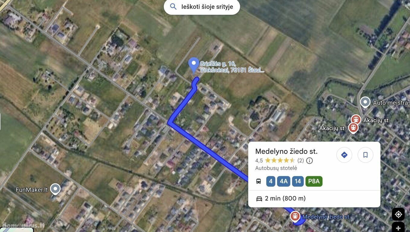 Land for sale Šiaulių rajono sav., Vinkšnėnuose, Griežlės g.