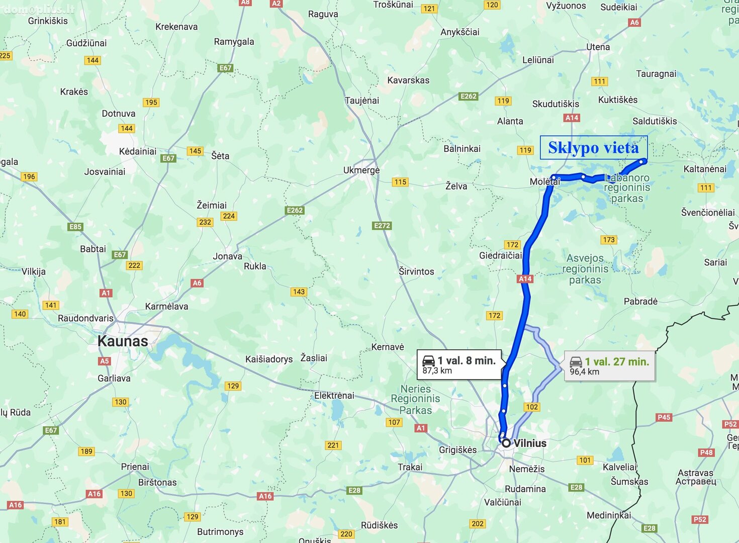 Parduodamas sklypas Švenčionių rajono sav., Labanore