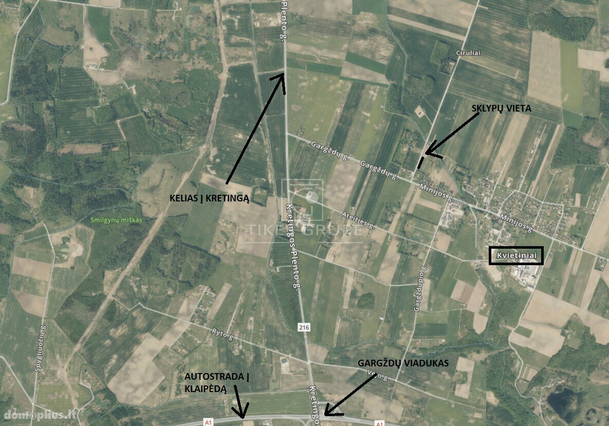 Parduodamas sklypas Klaipėdos rajono sav., Kvietiniuose