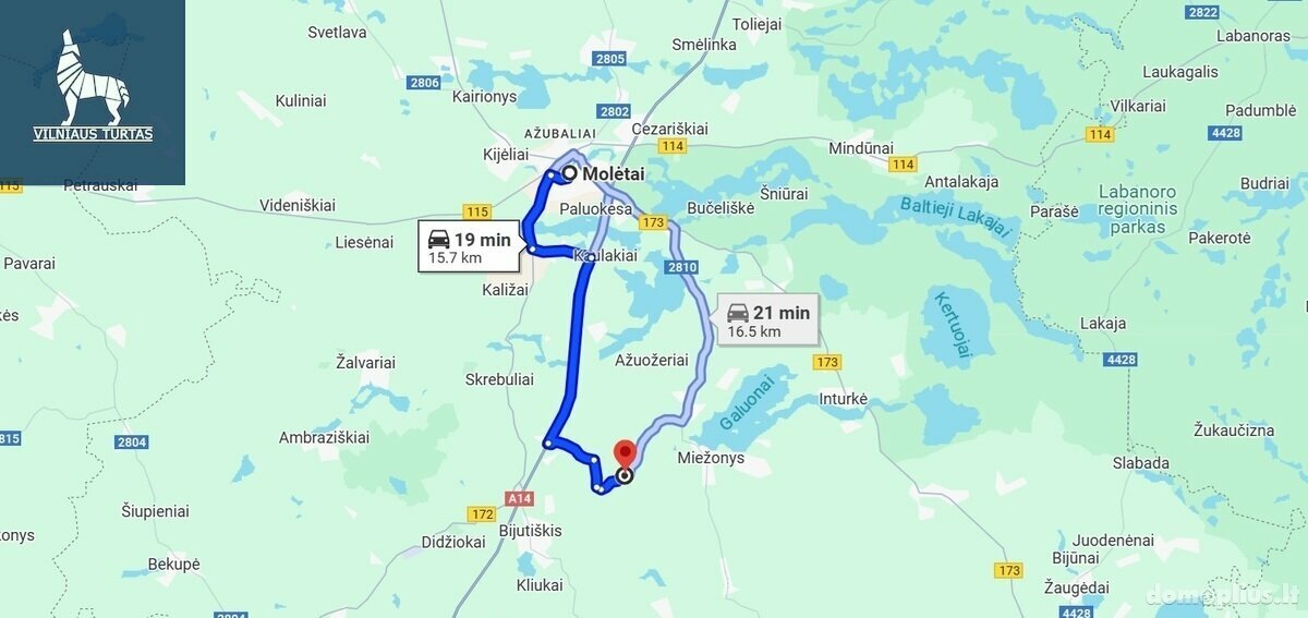 Участок Molėtų rajono sav., Vymančiuose