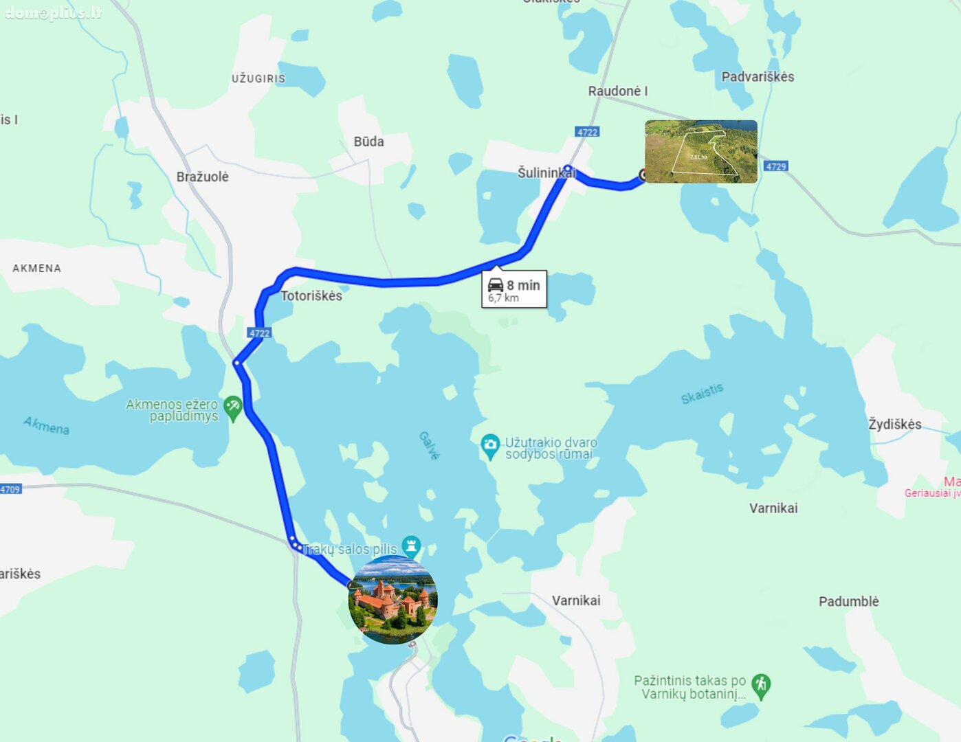 Parduodamas sklypas Trakų rajono sav., Raudonė I