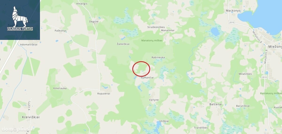 Участок Molėtų rajono sav., Vymančiuose