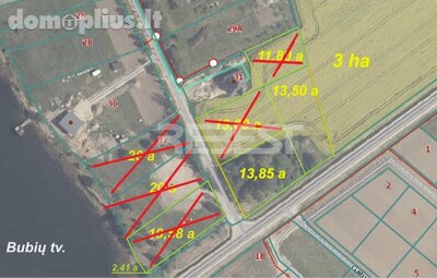 Land for sale Šiaulių rajono sav., Sauginiuose