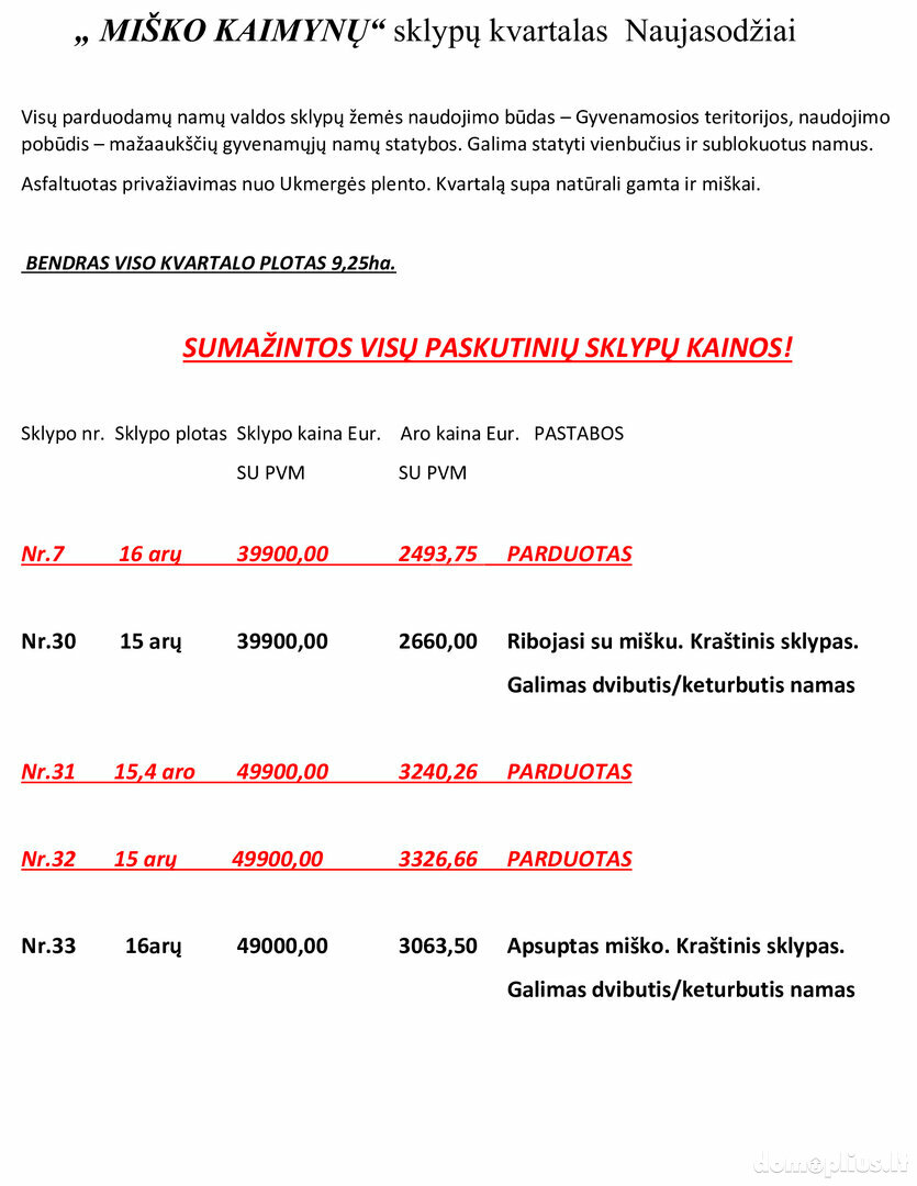 Участок Vilniaus rajono sav., Naujasodžiuose