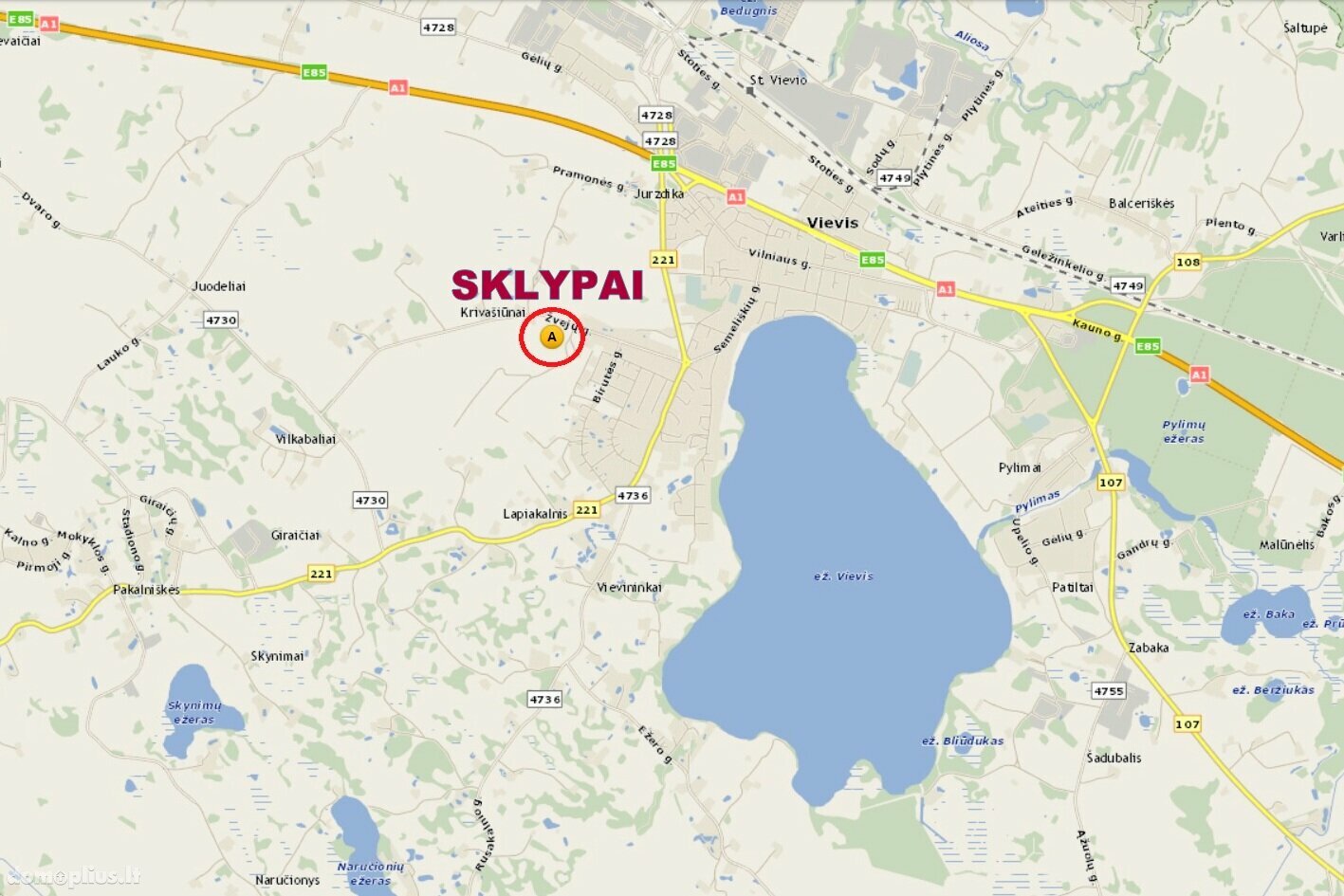 Parduodamas sklypas Elektrėnų sav., Vievyje, Žvejų g.