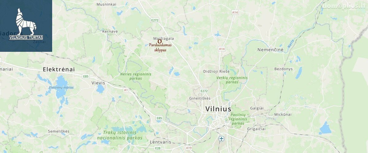 Parduodamas sklypas Vilniaus rajono sav., Maišiagaloje, Lauko g.