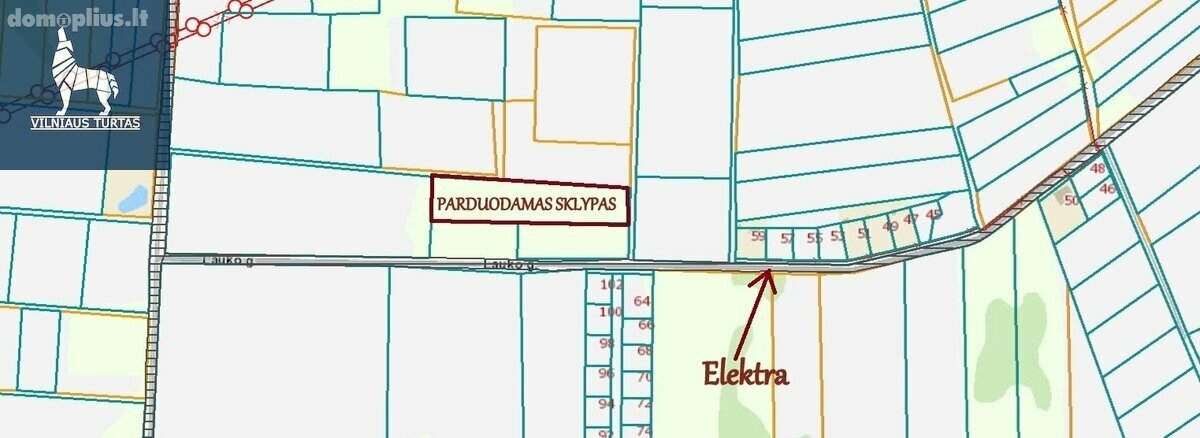 Parduodamas sklypas Vilniaus rajono sav., Maišiagaloje, Lauko g.