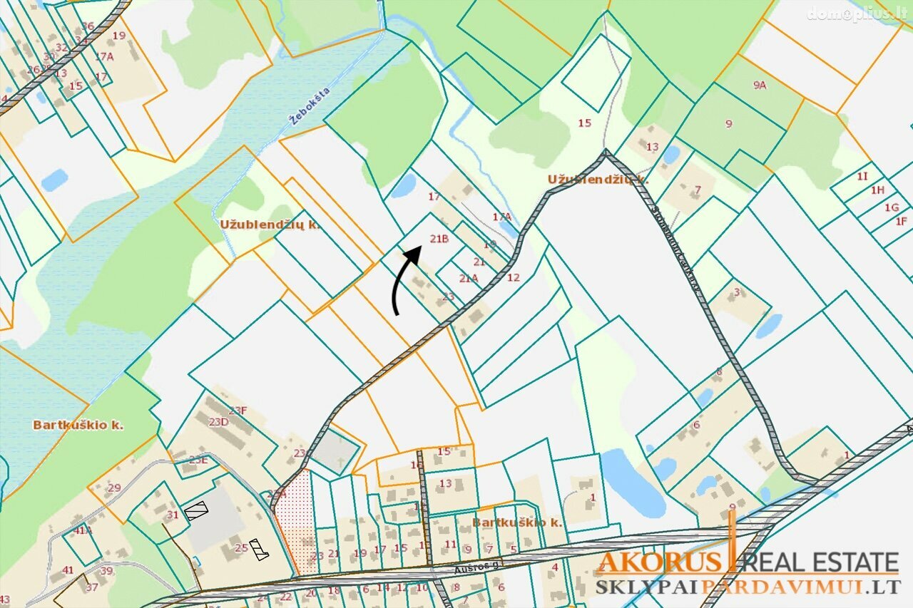 Parduodamas sklypas Širvintų rajono sav., Bartkuškyje, Aušros g.