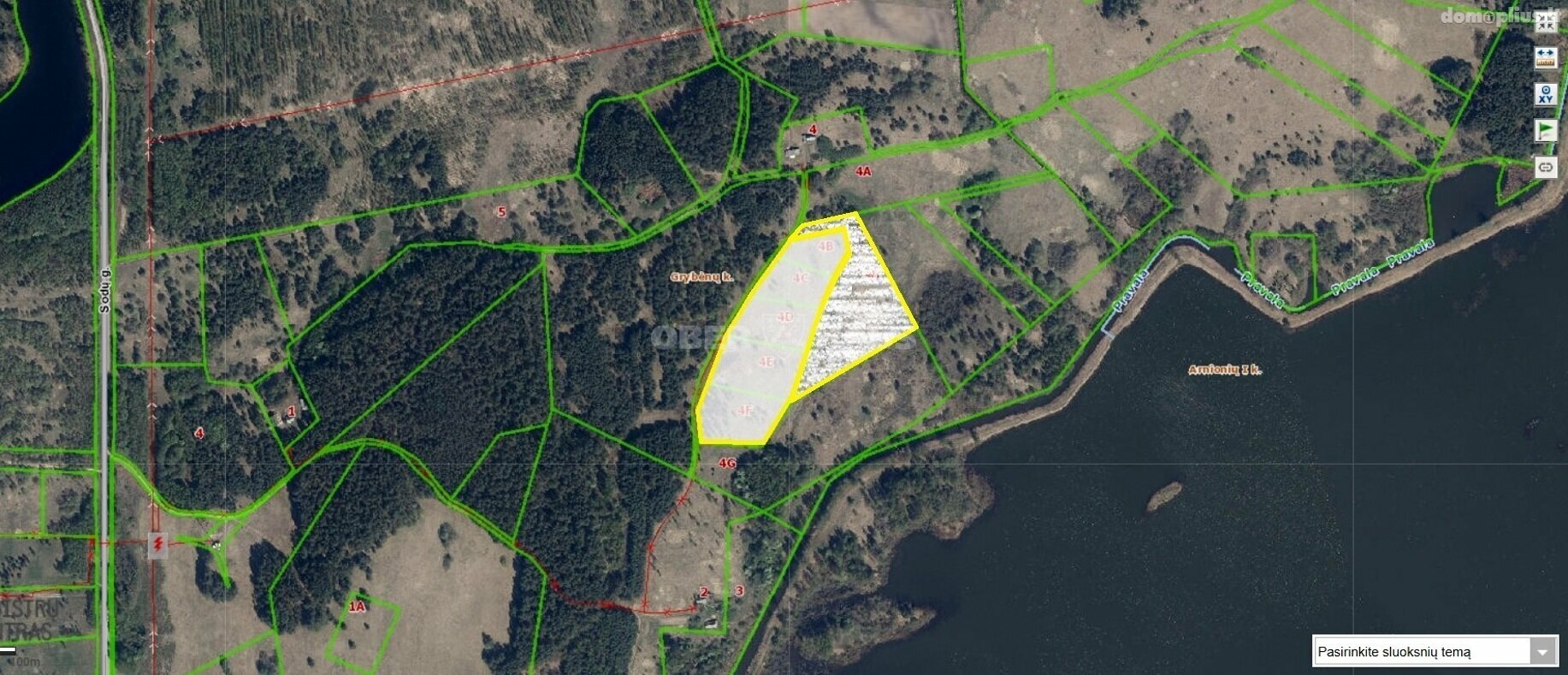 Parduodamas sklypas Molėtų rajono sav., Grybėnuose