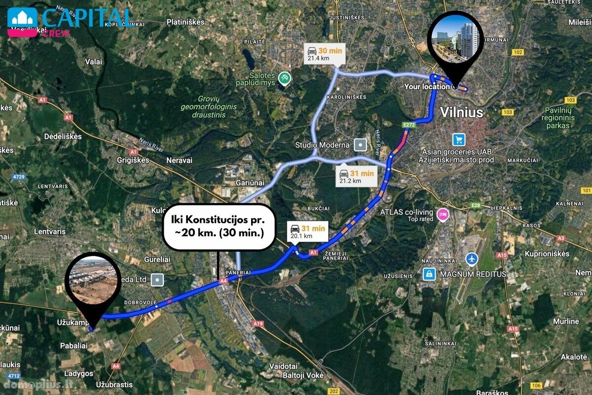Parduodamas sklypas Trakų rajono sav., Užukampyje