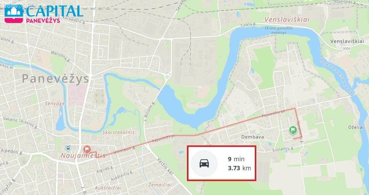 Parduodamas sklypas Panevėžio rajono sav., Dembavoje, Vykinto g.