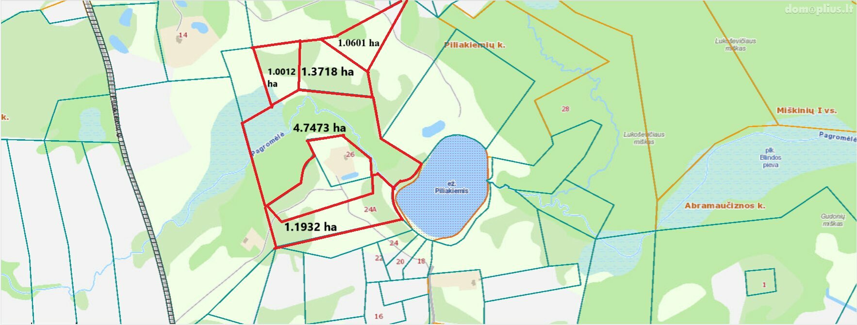 Parduodamas sklypas Molėtų rajono sav., Piliakiemiuose, Laisvės g.