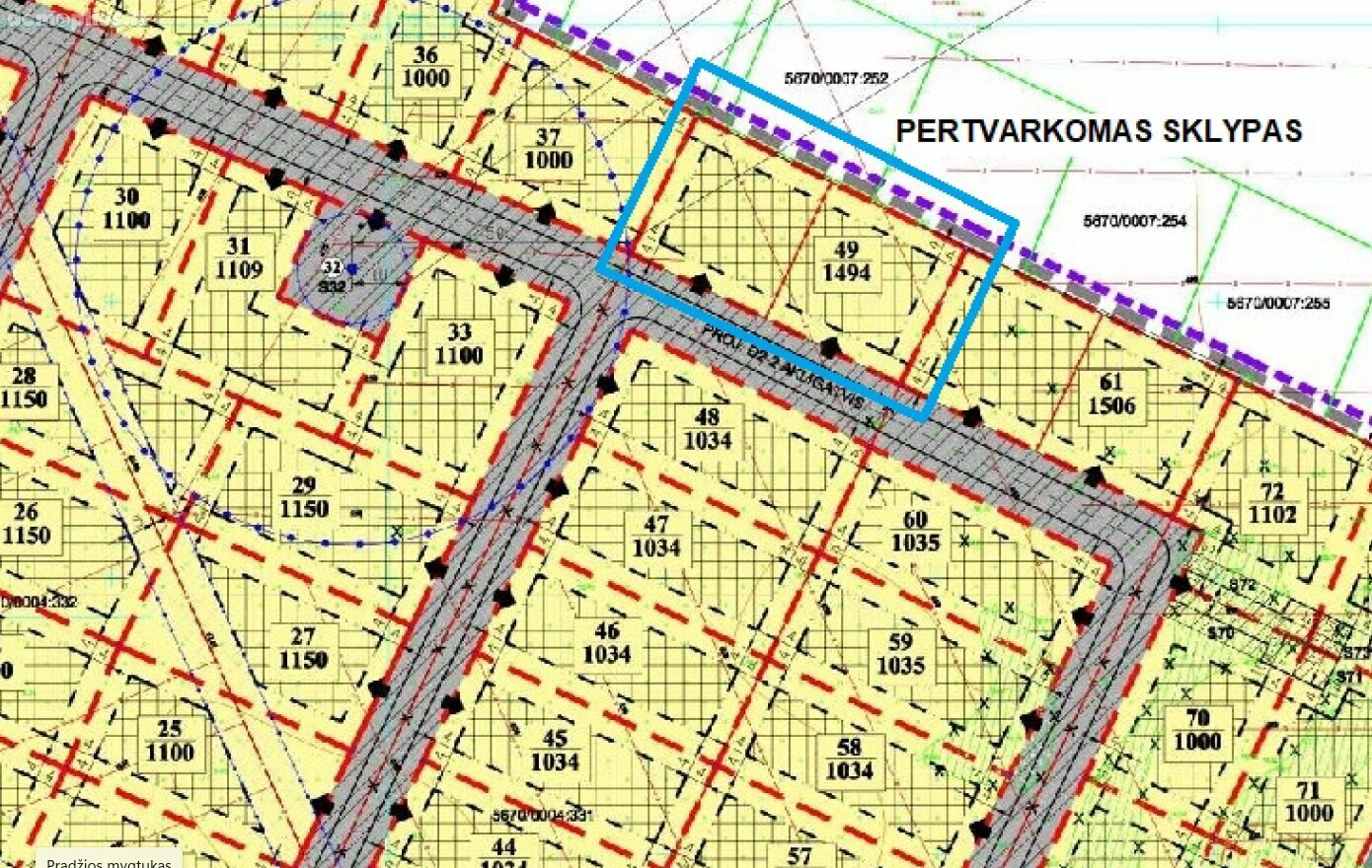 Parduodamas sklypas Kretingos rajono sav., Parąžėje, Gedimino g.