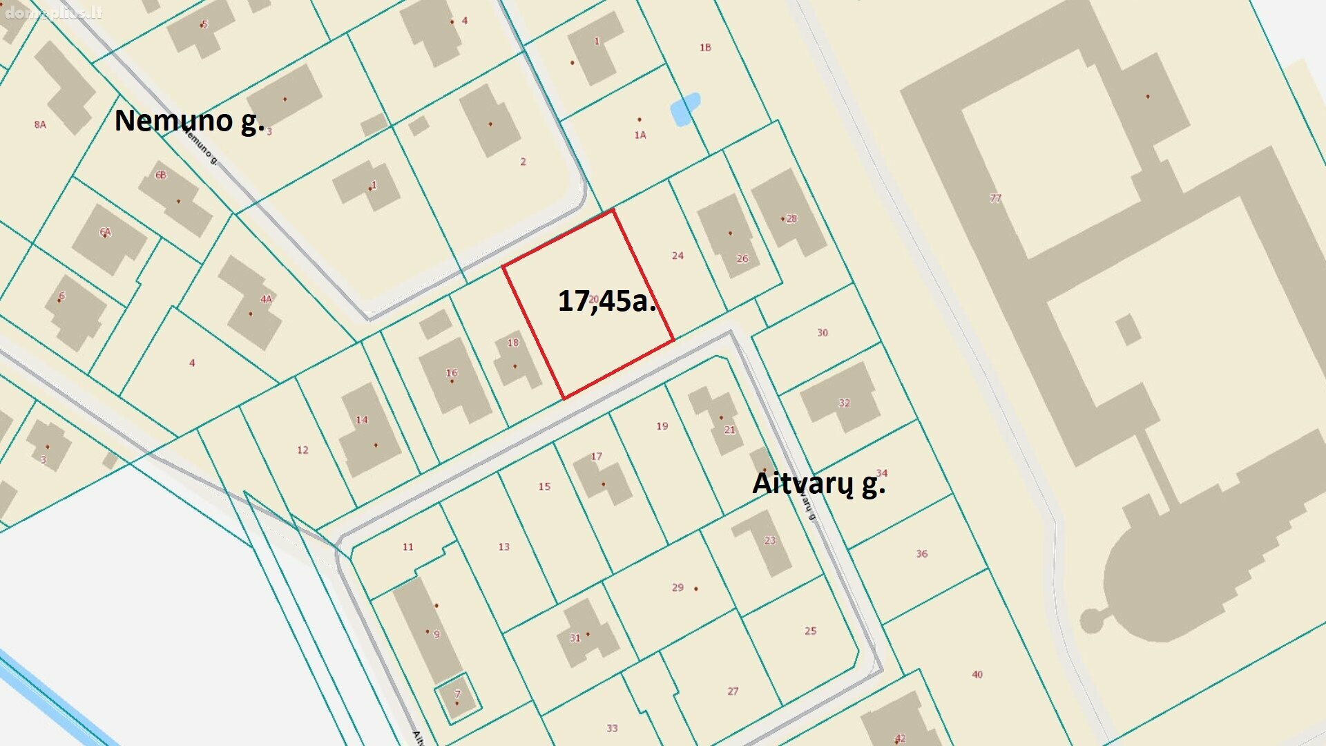 Parduodamas sklypas Šiauliuose, Žaliūkiuose, Aitvarų g.
