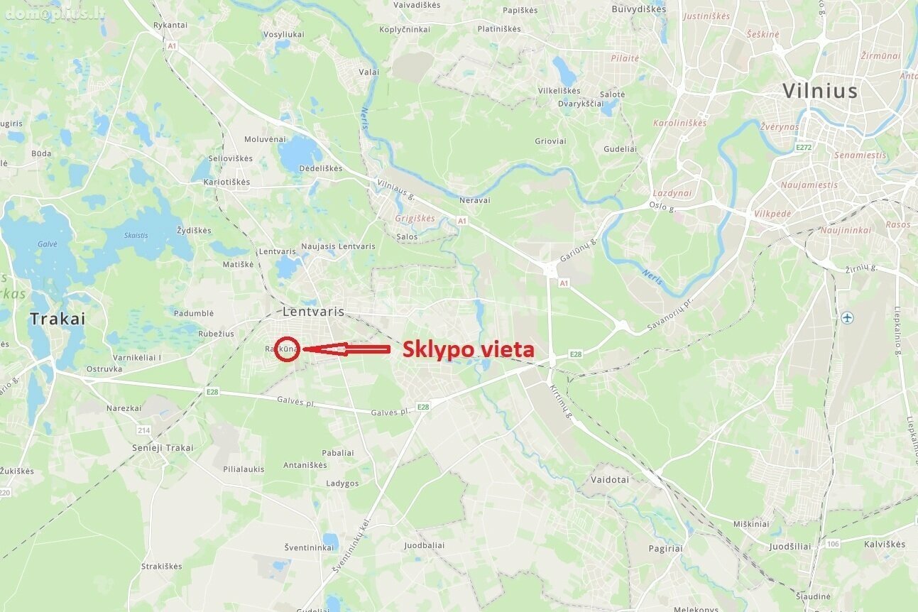 Parduodamas sklypas Trakų rajono sav., Račkūnuose