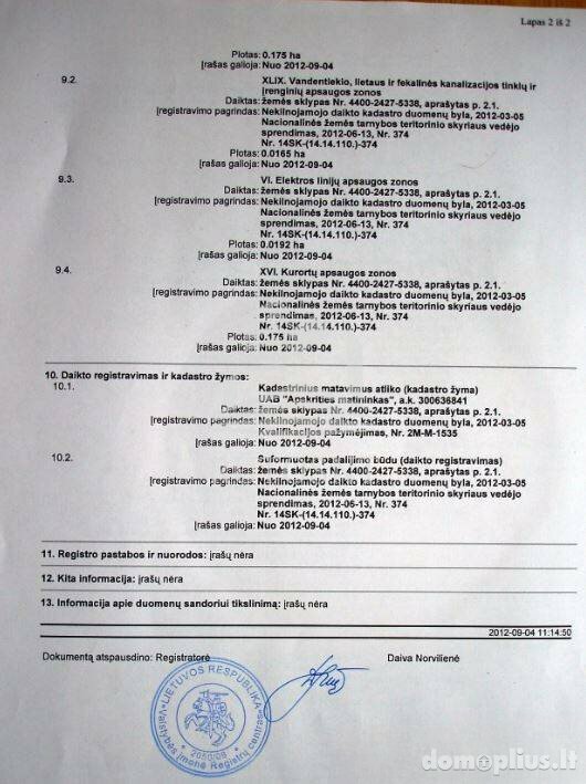 Parduodamas sklypas Kretingos rajono sav., Vydmantuose, Birutės g.