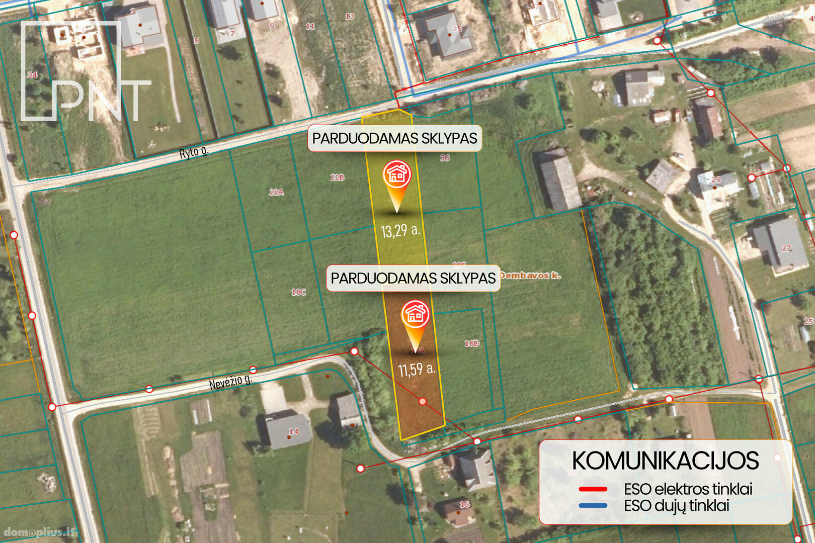 Land for sale Panevėžio rajono sav., Dembavoje, Ryto g.