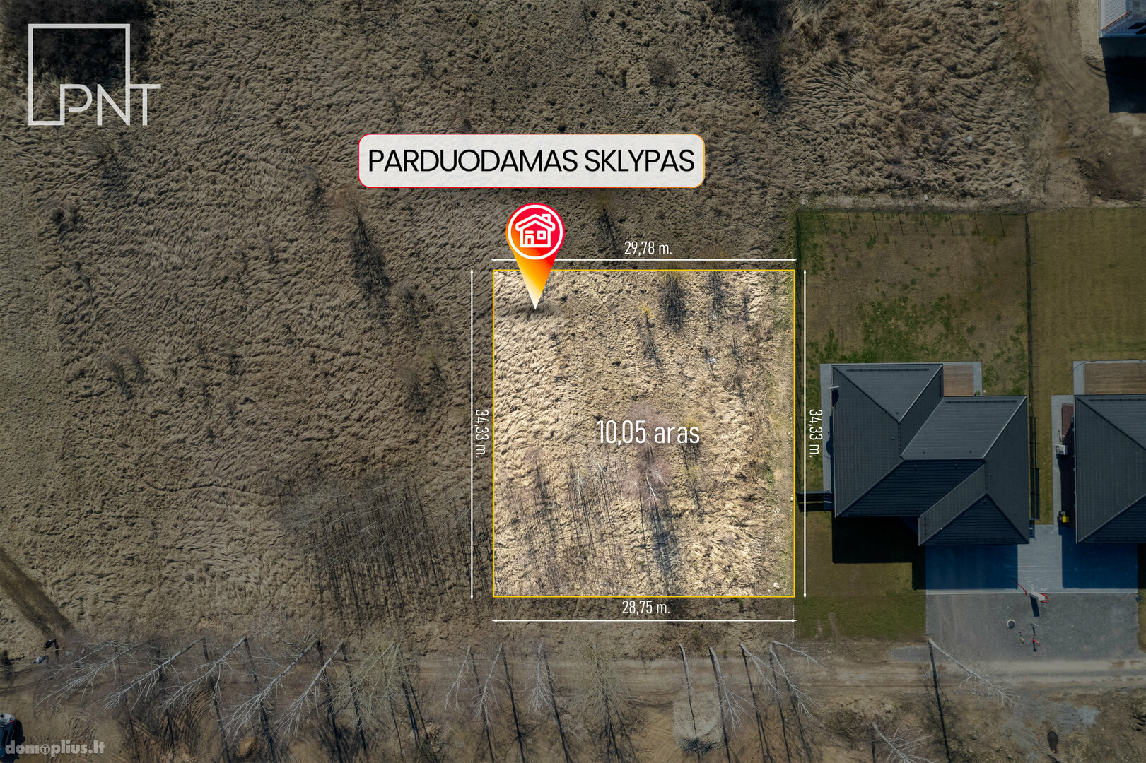 Parduodamas sklypas Panevėžio rajono sav., Molainiuose