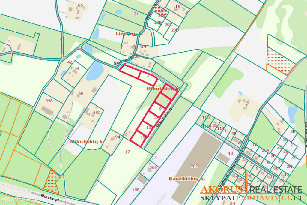 Land for sale Vilniaus rajono sav., Mikutiškėse, Šiaudinės g.