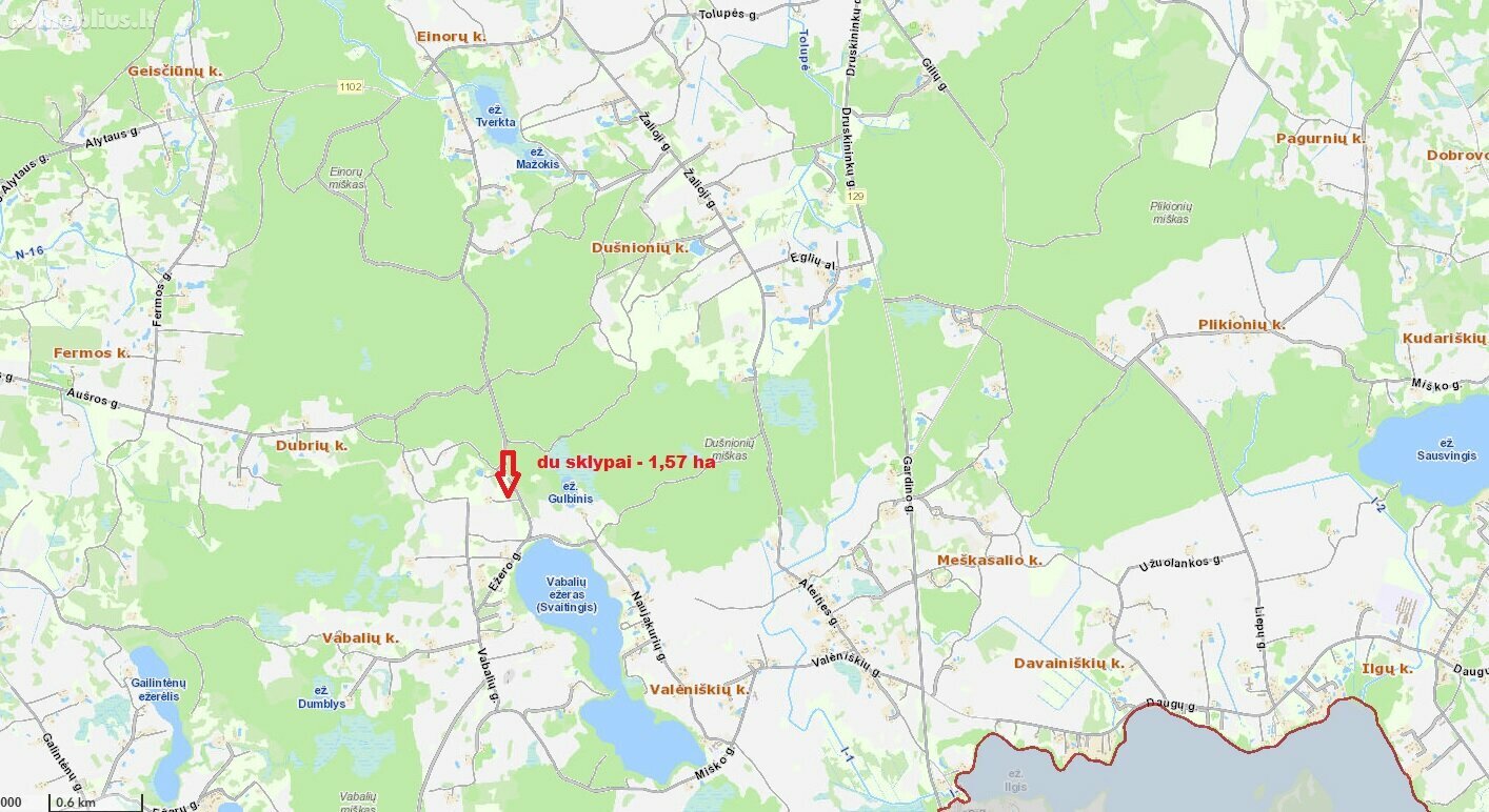 Parduodamas sklypas Alytaus rajono sav., Vabaliuose