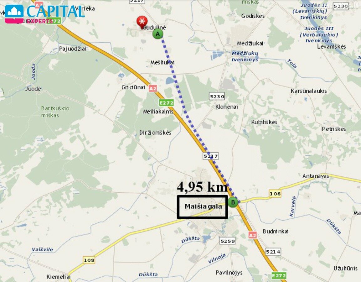 Parduodamas sklypas Širvintų rajono sav., Gudulinėje