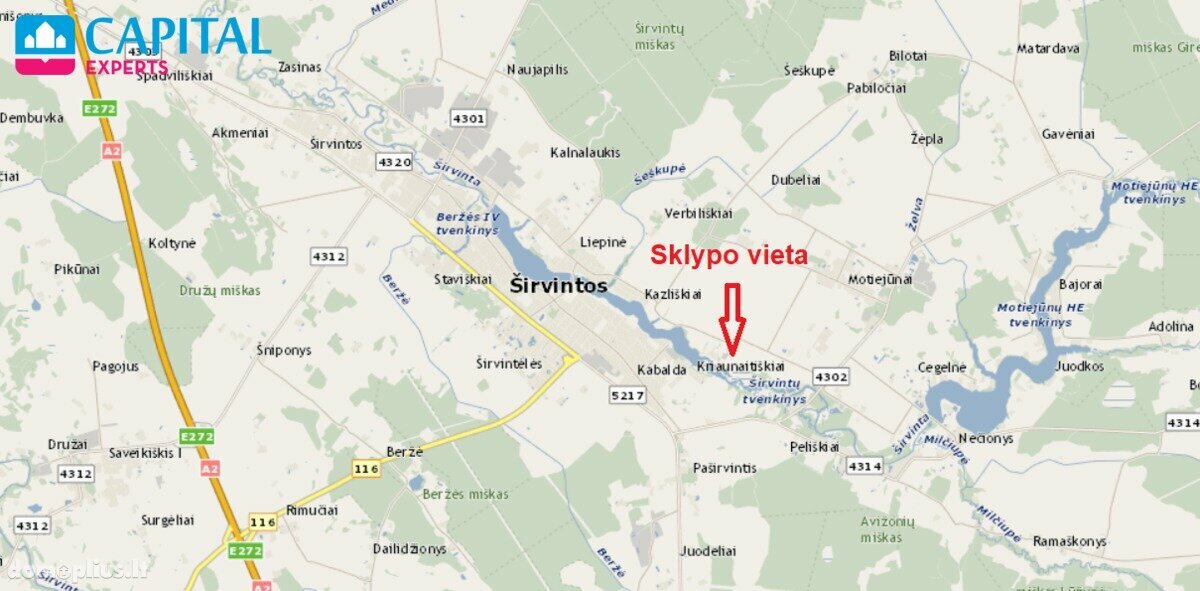 Parduodamas sklypas Širvintų rajono sav., Motiejūnuose