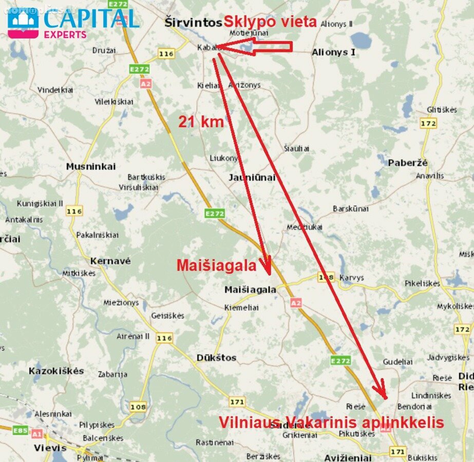 Parduodamas sklypas Širvintų rajono sav., Motiejūnuose