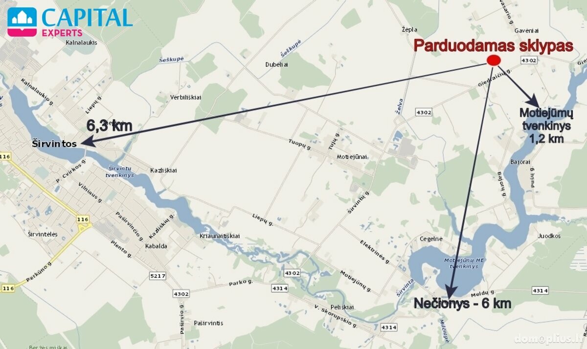 Parduodamas sklypas Širvintų rajono sav., Gavėniuose