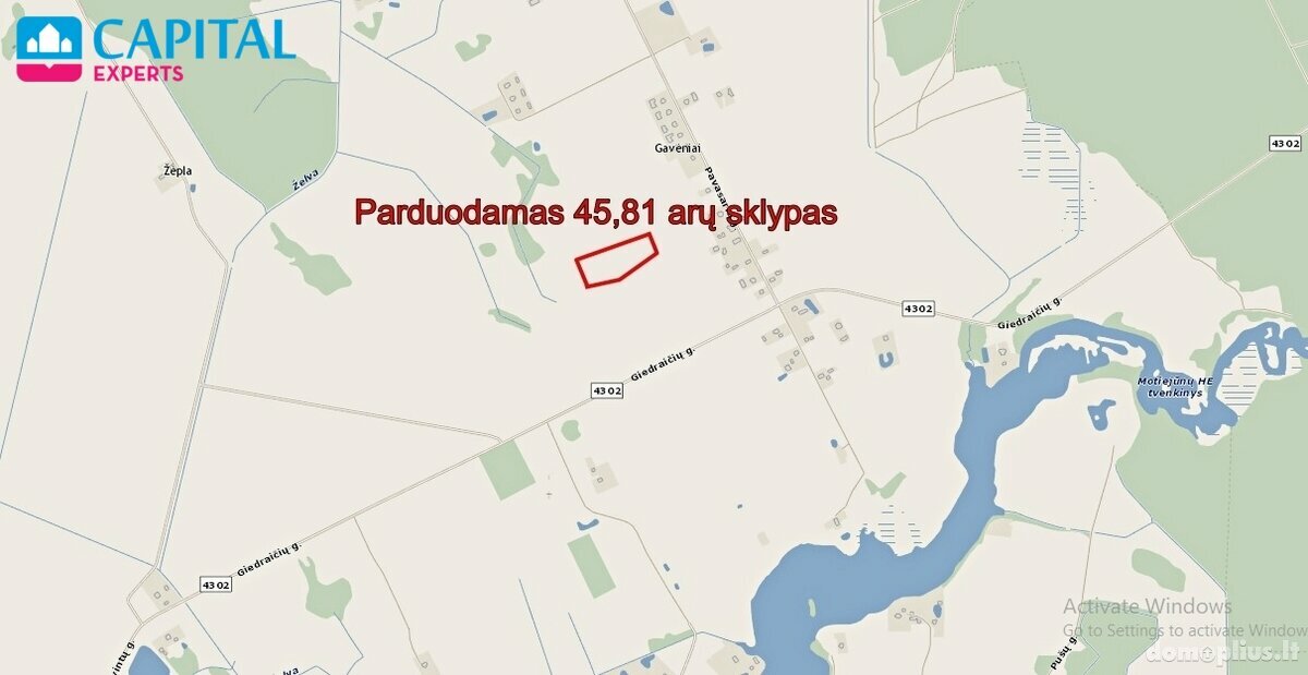 Parduodamas sklypas Širvintų rajono sav., Gavėniuose