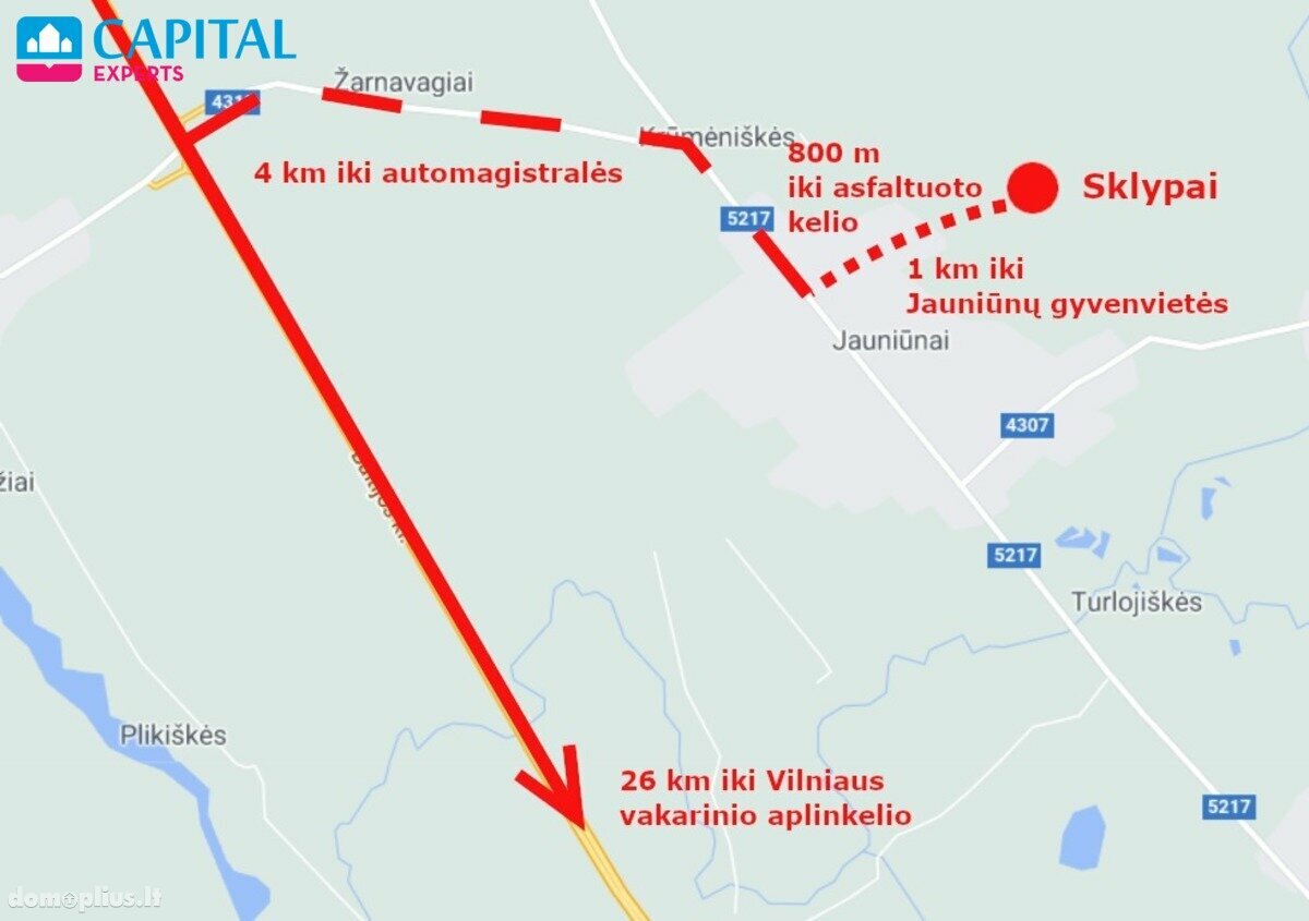 Участок Širvintų rajono sav., Jauniūnuose