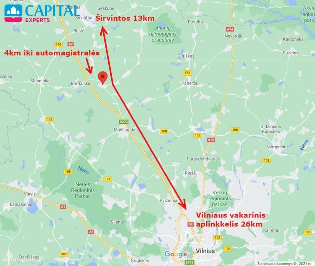 Участок Širvintų rajono sav., Jauniūnuose
