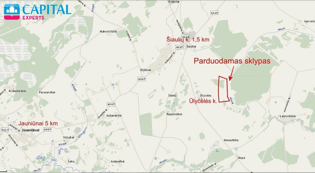 Parduodamas sklypas Širvintų rajono sav., Ūlyčėlėse