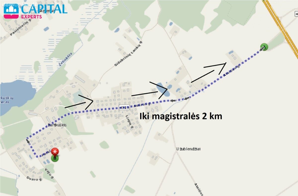Parduodamas sklypas Širvintų rajono sav., Bartkuškyje