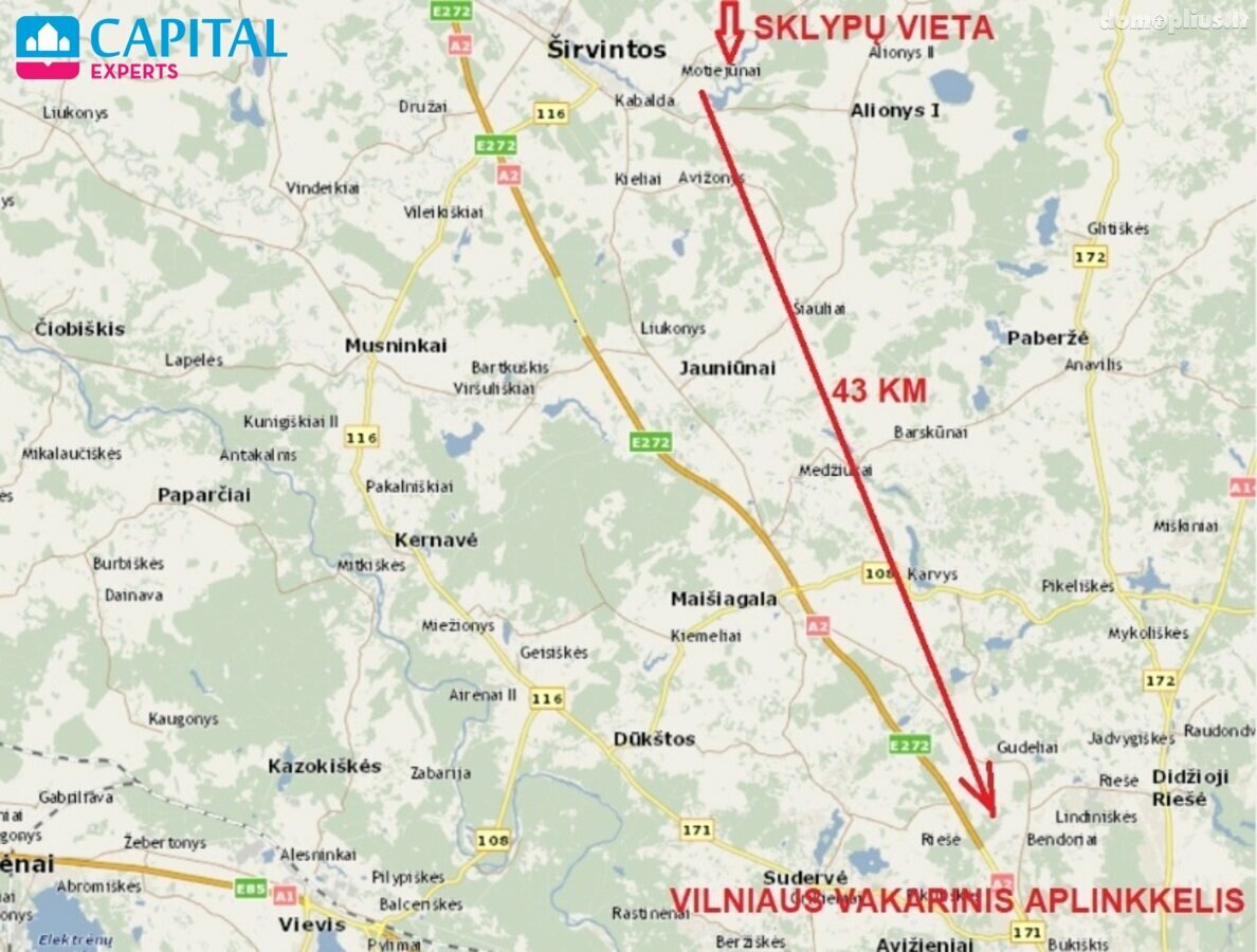 Parduodamas sklypas Širvintų rajono sav., Gavėniuose