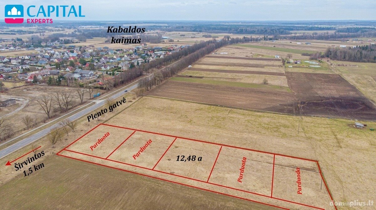 Parduodamas sklypas Širvintų rajono sav., Kabaldoje