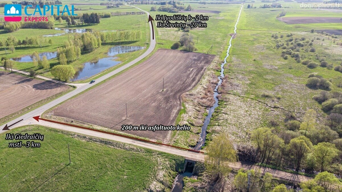 Parduodamas sklypas Širvintų rajono sav., Šlevėtruose