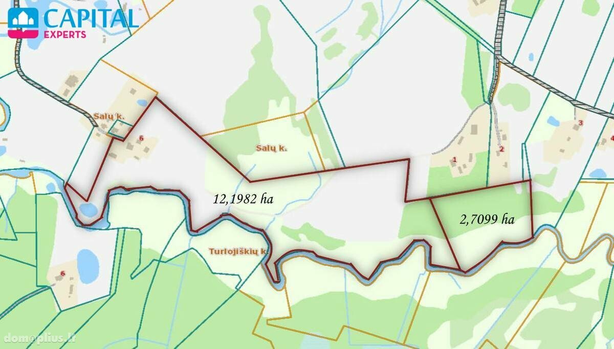 Parduodamas sklypas Širvintų rajono sav., Salos