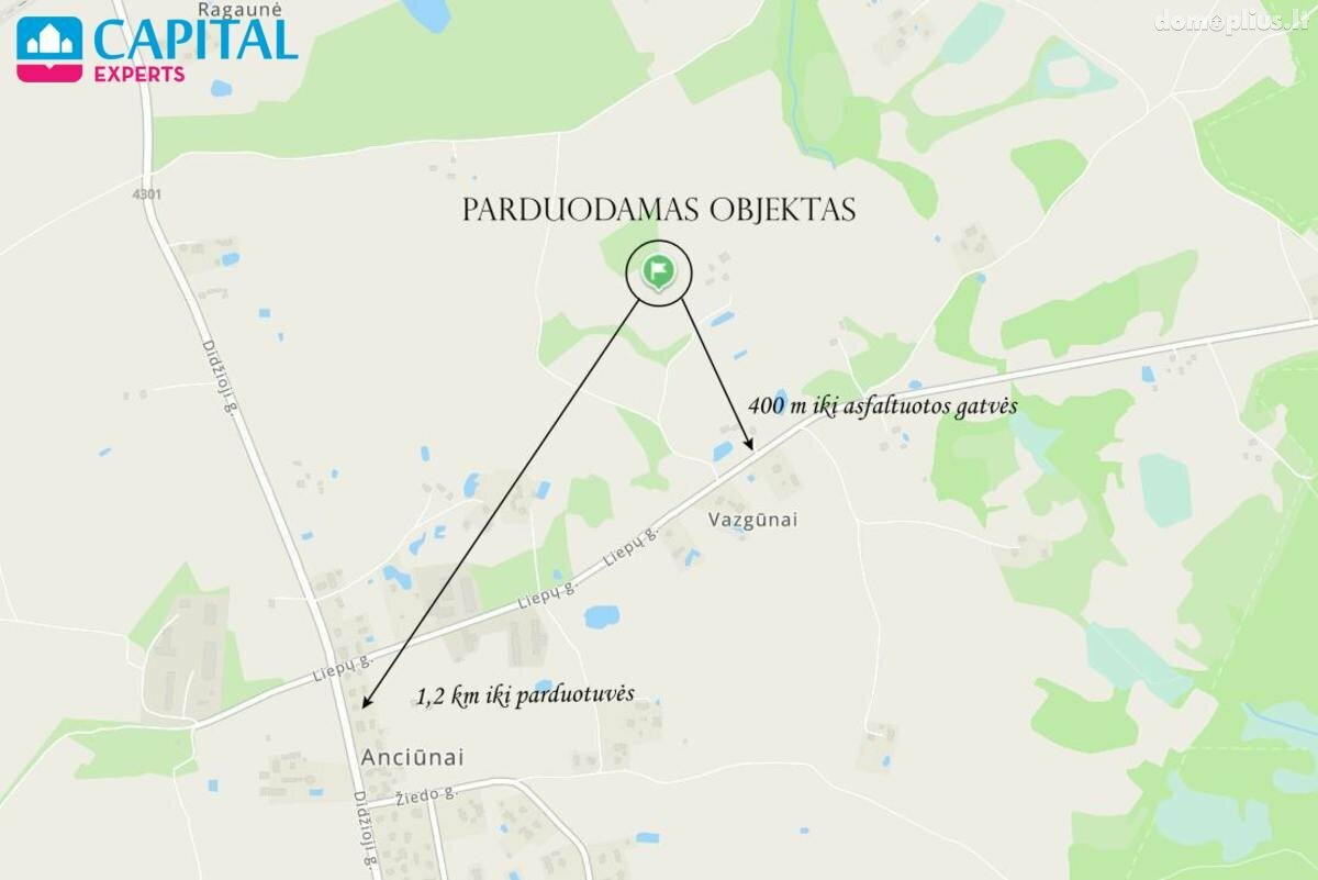 Parduodamas sklypas Širvintų rajono sav., Vazgūnuose