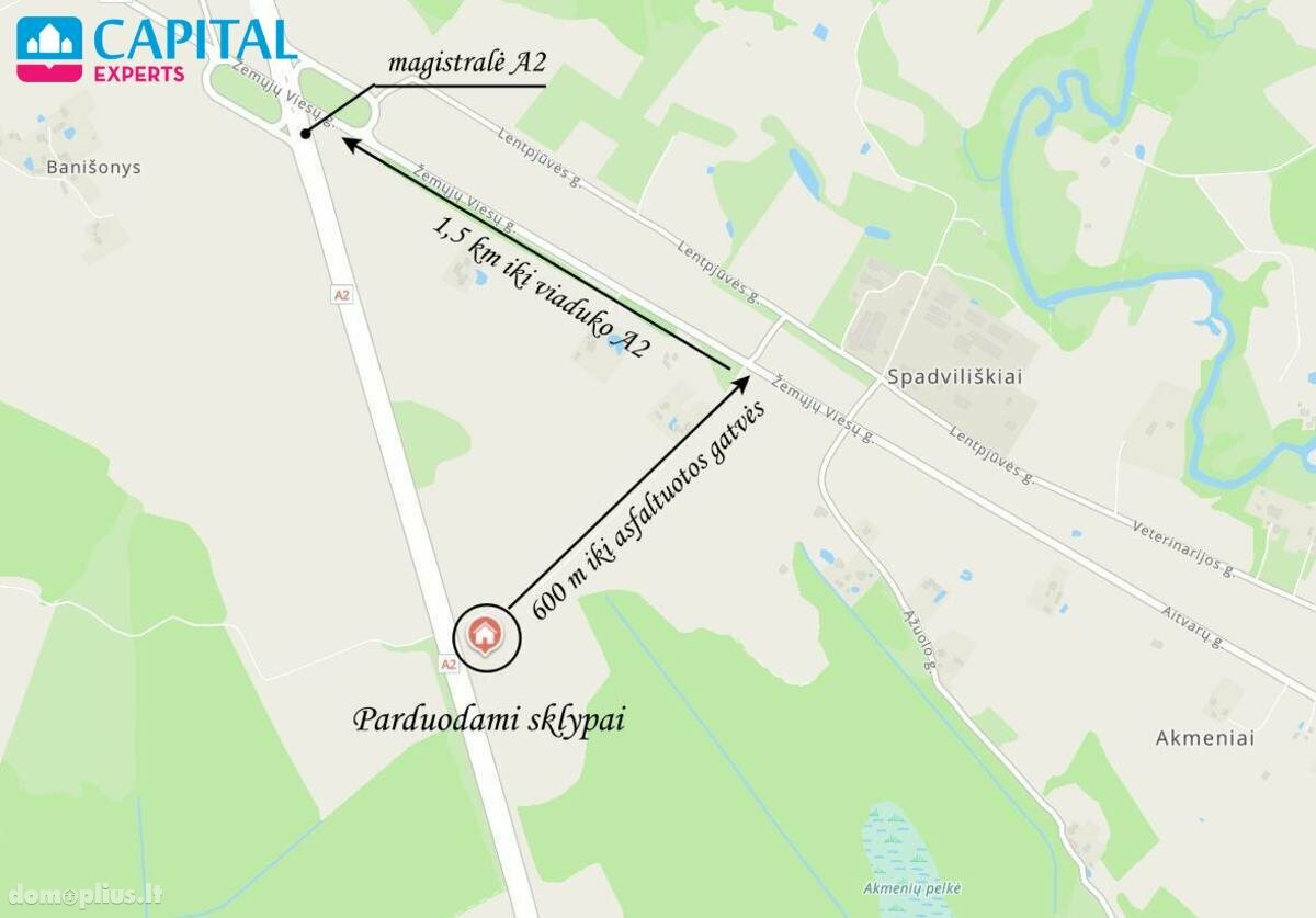 Parduodamas sklypas Širvintų rajono sav., Spadviliškiuose
