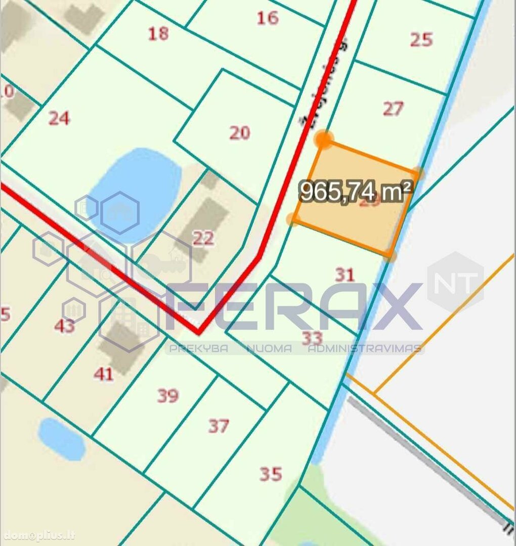 Участок Šiaulių rajono sav., Raizgiuose, Žvejonės g.