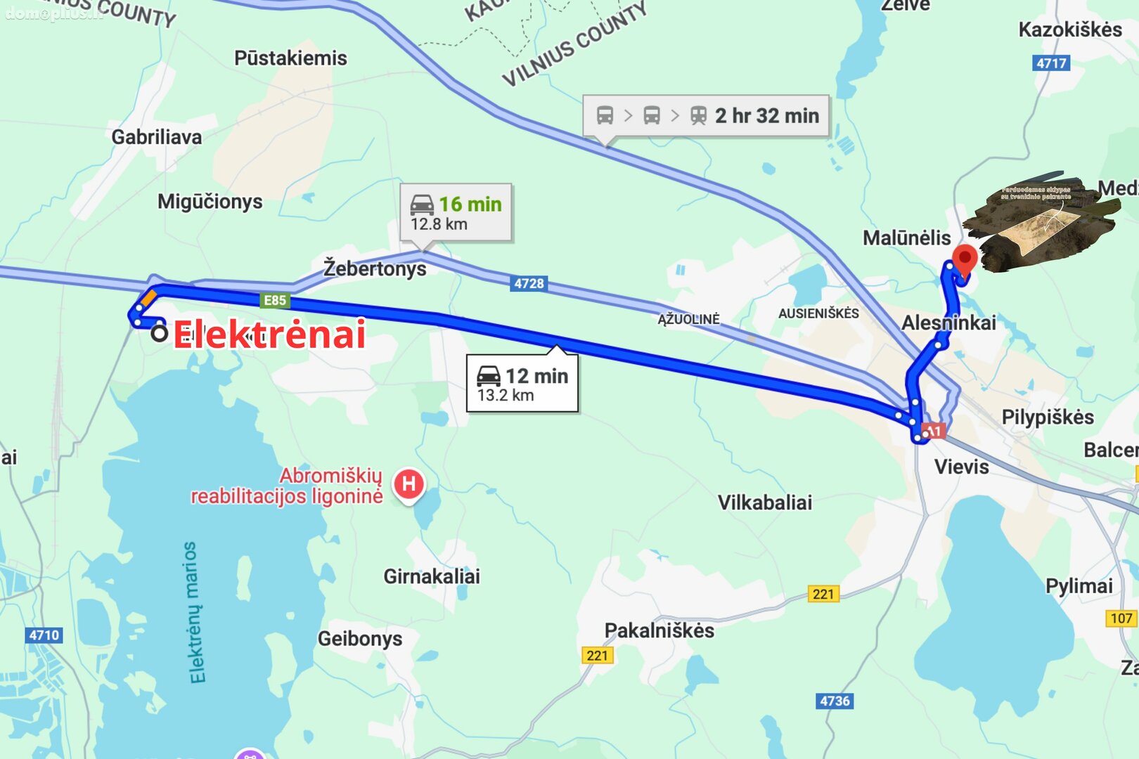 Parduodamas sklypas Elektrėnų sav., Alesninkuose, Užupio g.