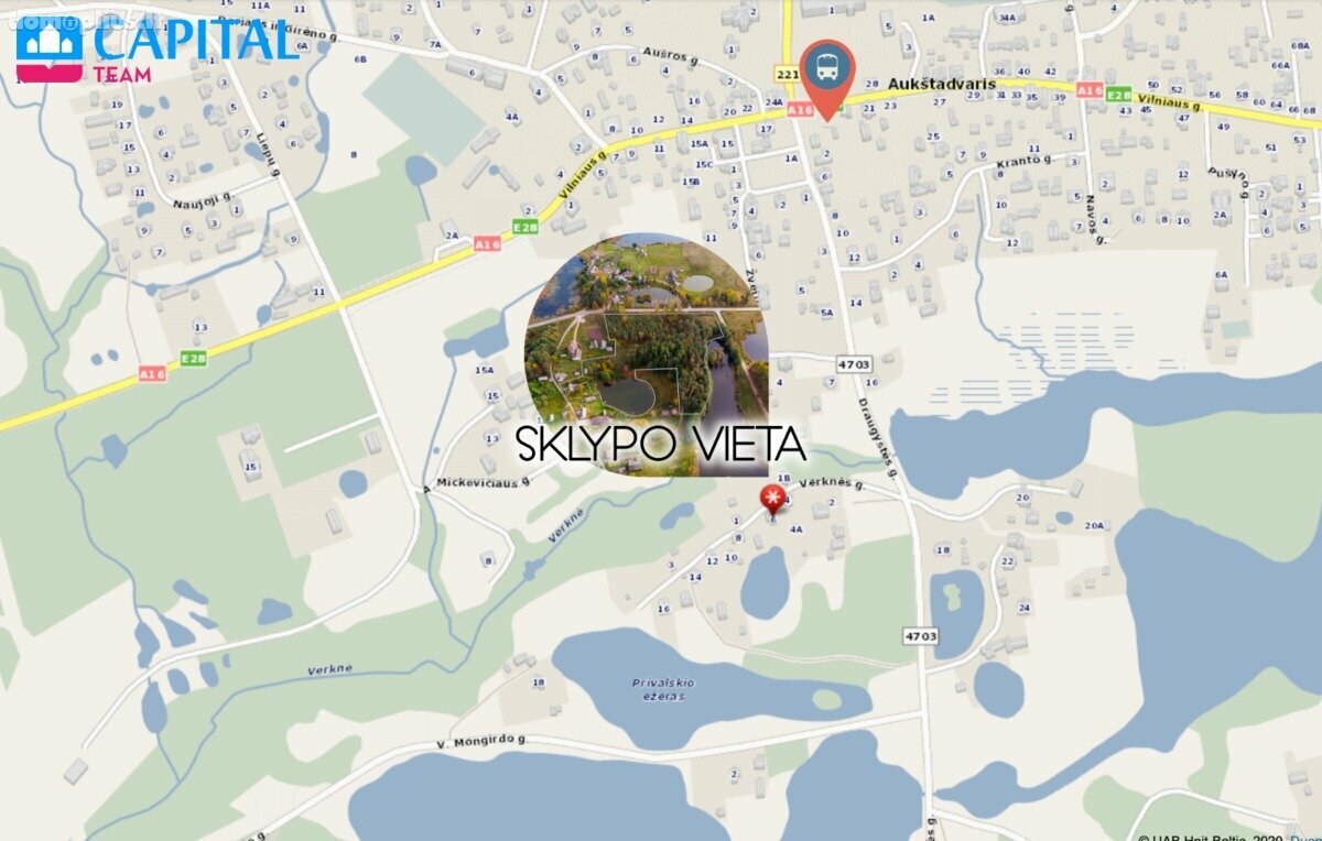 Parduodamas sklypas Trakų rajono sav., Aukštadvaryje, Verknės g.